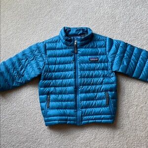 Patagonia 5T Teal/Blue Quilted Jacket
